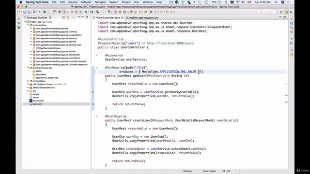 1 Update POM XML, Add XML & JSON Media Types 101 смотреть онлайн