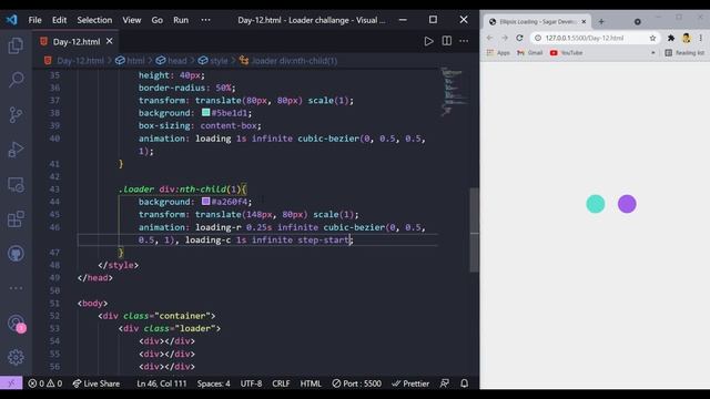 Ellipsis Loading Animation Using CSS (Day 12 of CSS3 in 16 Days Loading Animation ) смотреть онлайн