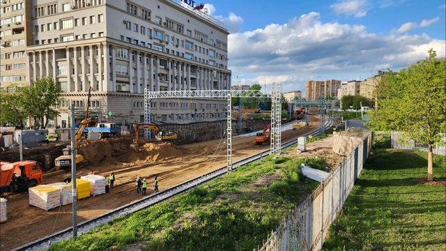 Реконструкция Белорусского вокзала и строительство новых путей до Савёловского вокзала 05.05.2023 г смотреть онлайн