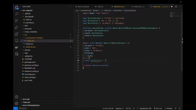 Build Your Own Component Library Using React, Tailwind, Storybook and TypeScript смотреть онлайн