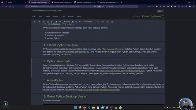 Tiga Cara Mudah Instalasi Python di Windows dan Fungsi Dasar Python смотреть онлайн