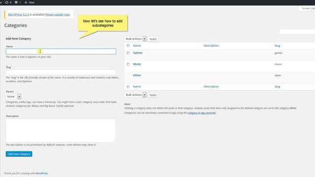 How to Add Categories and Subcategories in WordPress смотреть онлайн