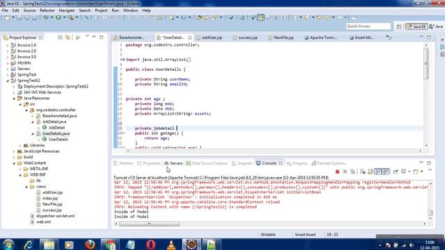 Spring MVC Tuorials -9 AutoBinding and Binding Result | Spring Form Error !! смотреть онлайн