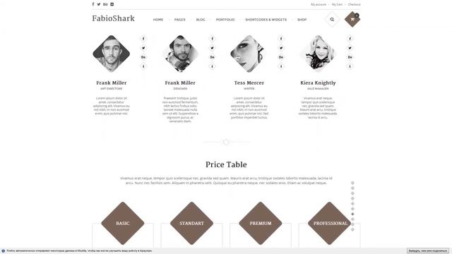 FabioShark - Responsive Bootstrap WordPress MultiP смотреть онлайн