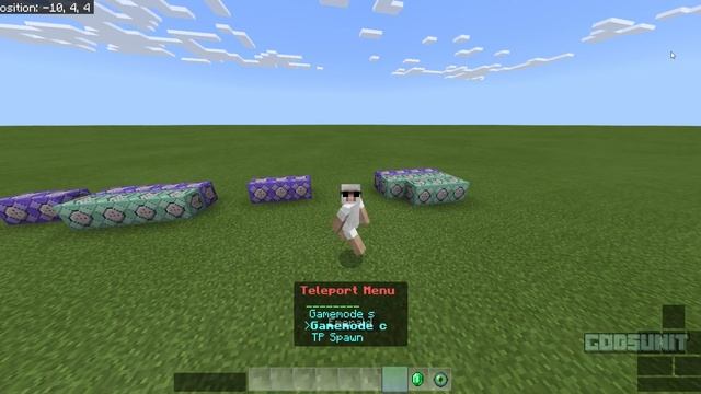 Minecraft Bedrock Hotbar GUI with commands смотреть онлайн
