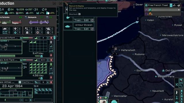 [HOI4:TNO] Free France Liberates France and Destroys Burgundy! (timelapse) смотреть онлайн