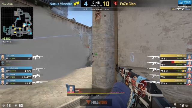 Na`Vi vs FaZe - IEM Season XIII - Katowice Major 2019 - map1 - de_inferno [Leniniw & CrystalMay] смотреть онлайн