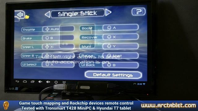 Virtual button game mapping on Rockchip RKGameControlSetting (Tronsmart T428 demo) смотреть онлайн