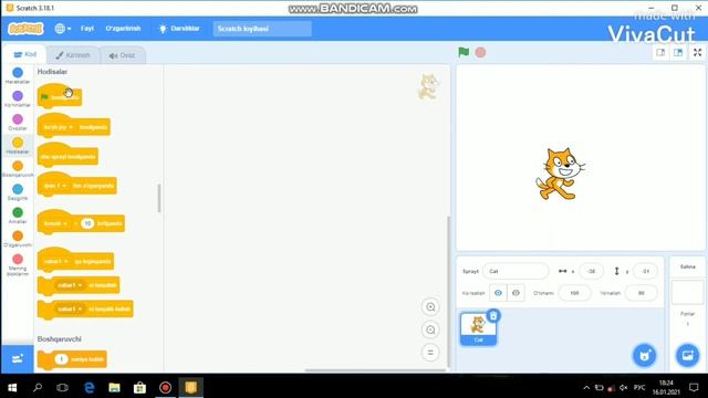 Scratchda kichik animatsiya hosil qilish Dasturchilikdagi ilk qadamlaringizni Scratch bilan boshlan смотреть онлайн