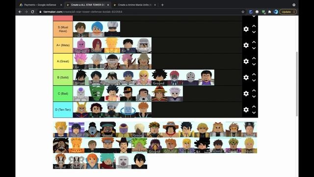 The DEFINITIVE All Star Tower Defense Tier List | ROBLOX All Star Tower Defense April Update смотреть онлайн