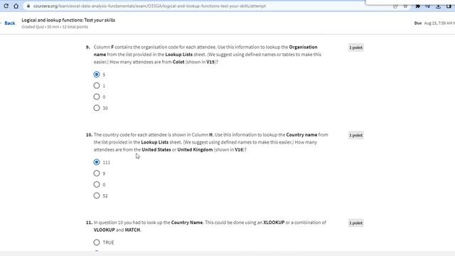 Excel Fundamentals for Data Analysis || Week 5 Assessment || Coursera || Macquarie University #exce смотреть онлайн