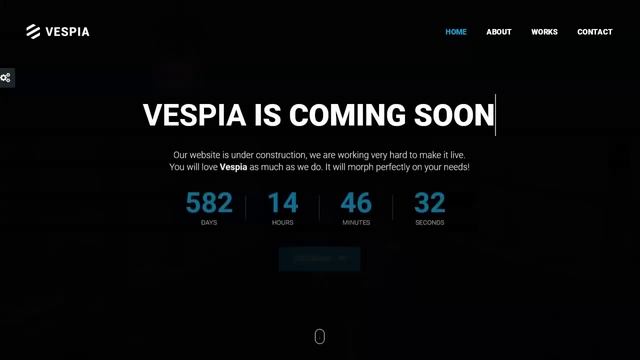 Vespia - Creative Coming Soon WordPress Plugin смотреть онлайн