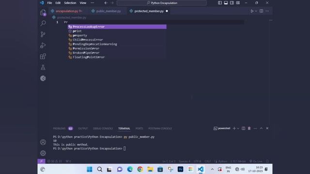 All About Encapsulation and Access Modifier in Python || Create Public, Protected and Private Membe смотреть онлайн