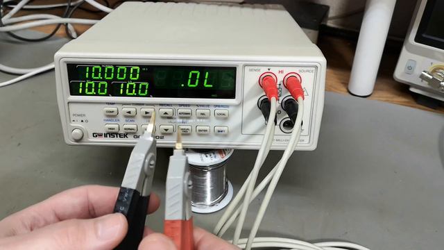 GW INSTEK GOM-802 DC MILLI OHM meter test teardown смотреть онлайн