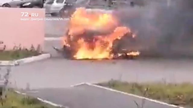 В Антипино сгорела LADA Priora смотреть онлайн