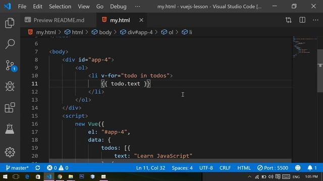 #1 Vue Conditionals and Loops | មេរៀន VueJS និយាយជាភាសារខ្មែរ смотреть онлайн