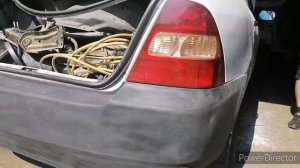 замена ноуската Toyota corolla. Вытягиваю лонжерон своими руками.