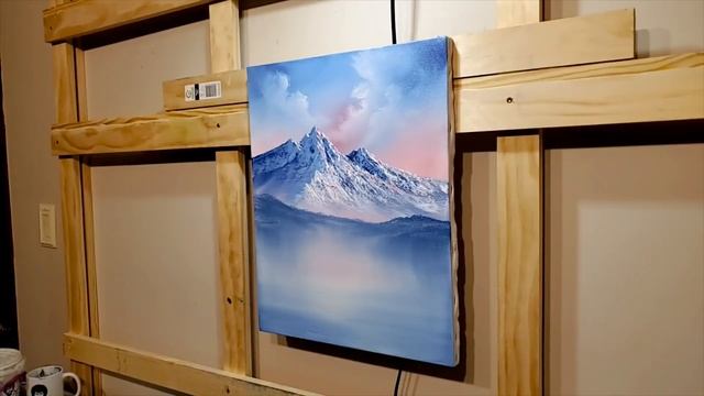 Bob Ross Painting Tutorial By Certified Ross Instructor | Easy Mountain Landscape Painting