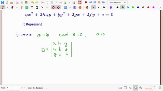 What does ax²+2hxy+by²+2gx+2fy+c=0, General Second Degree Equation represent? смотреть онлайн