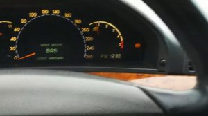 Попытка сбросить ошибки ABS в Mercedes Benz W220