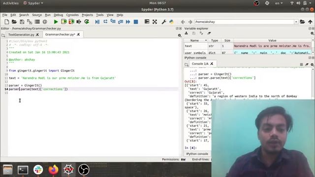 IMPLEMENTING OWN GRAMMARLY IN PYTHON смотреть онлайн