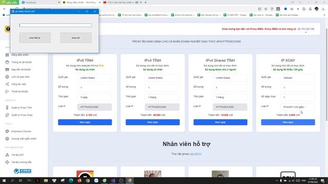 SHARE PROJECT LẤY PROXY PROXYMMO.NET QUA MÃ API - WINFORM, HỖ TRỢ CHO ANH EM VIẾT TOOL смотреть онлайн