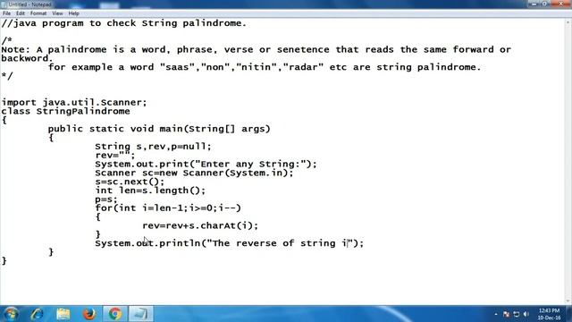 java program to check string palindrome смотреть онлайн