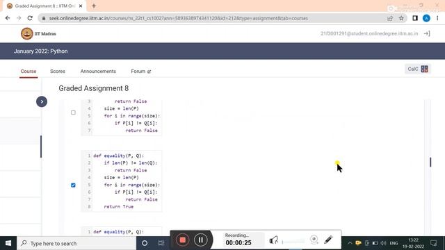 PROGRAMMING IN PYTHON || WEEK -8 || MCQ || GRADED ASSIGNMENT || IIT MADRAS ONLINE BSC DEGREE COURSE смотреть онлайн
