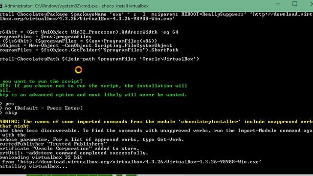 choco install virtualbox смотреть онлайн