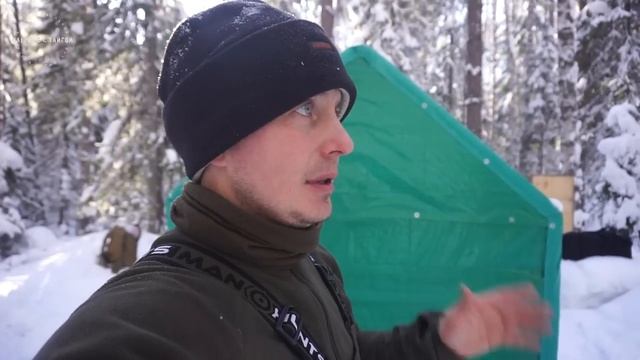 СТРОИМ ЖИЛИЩЕ В ЛЕСУ / НОЧЕВКА В БАЛАГАНЕ В -30! / ПОЙМАЛИ ХАРИУСА НА УЖИН / Жизнь в тайге смотреть онлайн