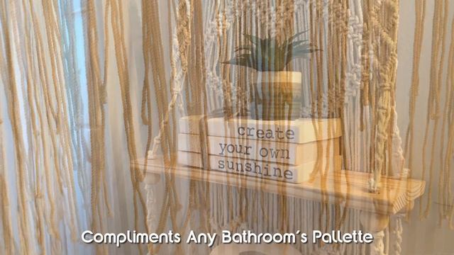 Macrame Shower Curtain - Boho Shower Curtain for Bathroom - Bohemian Bathroom Decor смотреть онлайн