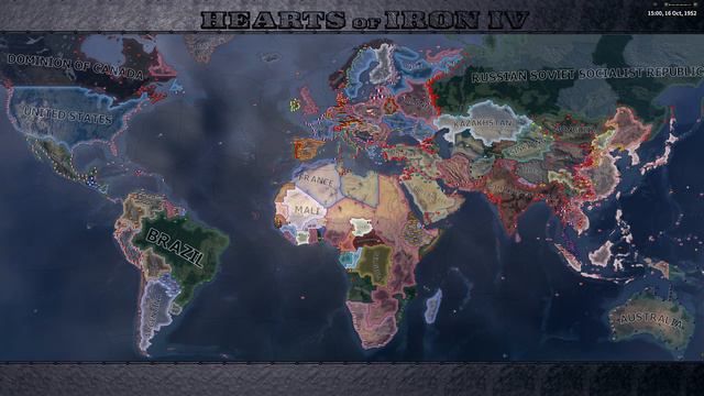 What if the Soviet Union was dissolved in 1936? - HOI4 Timelapse смотреть онлайн