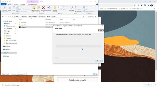 Formation SQL : Installation Oracle 11g Express sur Windows 10 смотреть онлайн