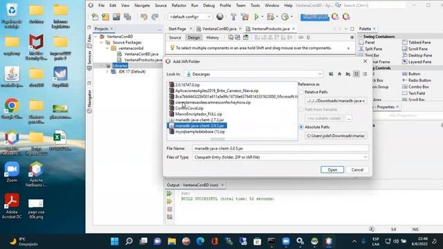Clase hibrida (Presencial/Remoto). Netbeans 13. MariaDB 10.6. HeidiSQL. Java. Ventana Alta/Listado. смотреть онлайн