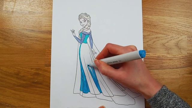 Как нарисовать Эльзу Холодное сердце смотреть онлайн
