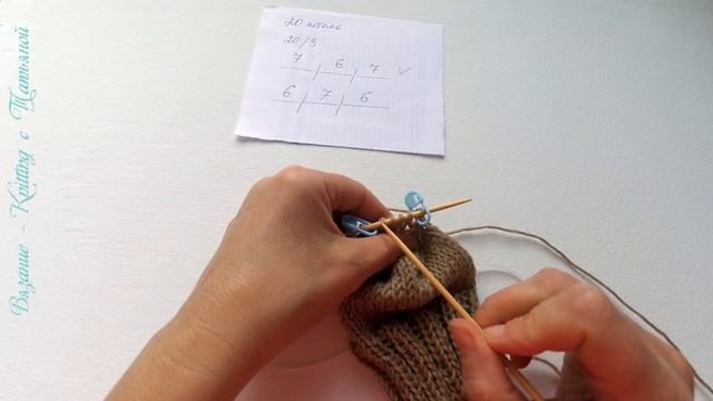 Носки спицами. Как вязать пятку. МК для начинающих часть 3.? смотреть онлайн