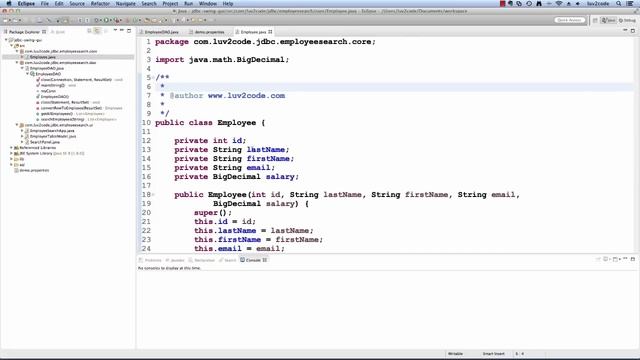 Java JDBC Tutorial - Part 12.2: Connect Java Swing GUI to a MySQL Database - Create the DAO смотреть онлайн
