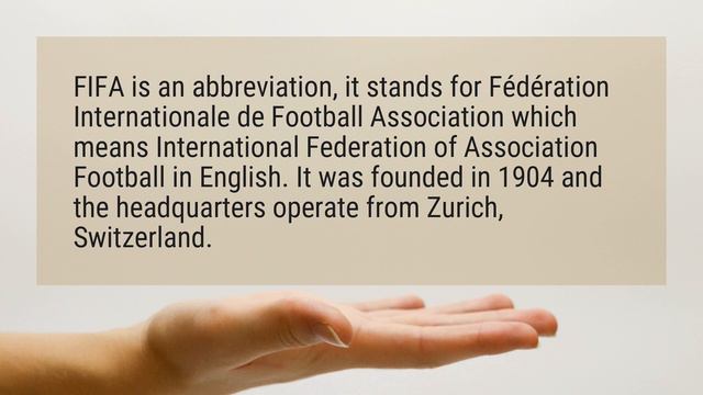 What does FIFA mean? смотреть онлайн