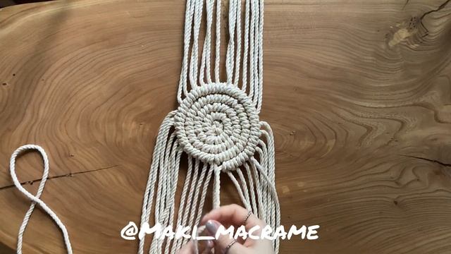 DIY: Macrame Mandala 24 Cm/9.5 Inches