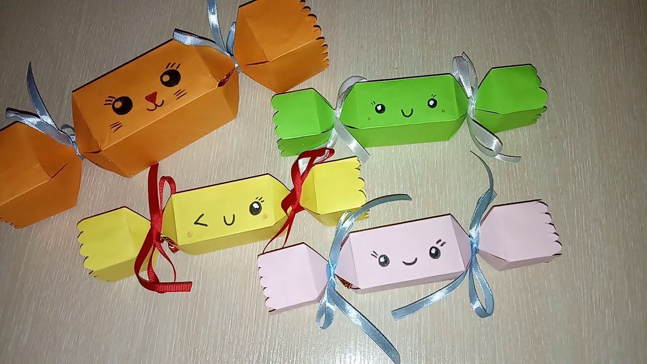 Коробочка-конфета для подарка с сюрпризом внутри смотреть онлайн