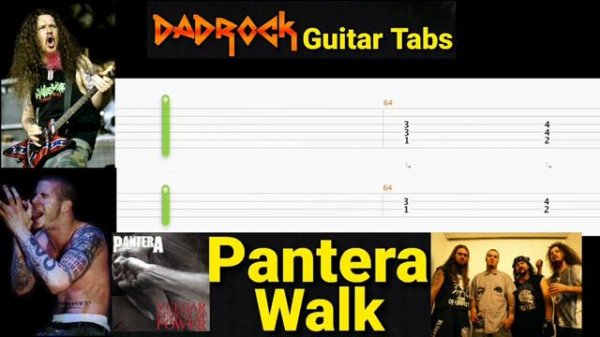 Walk - Pantera - Guitar + Bass TABS Lesson