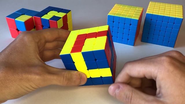 How To Do 2 Colors Cube in a Cube PATTERN - TWISTED RINGS (2x2 - 6x6) смотреть онлайн