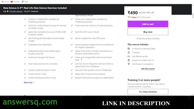 5 Best Data Science Courses on Udemy | Top 5 Data Science Courses with Certificate смотреть онлайн