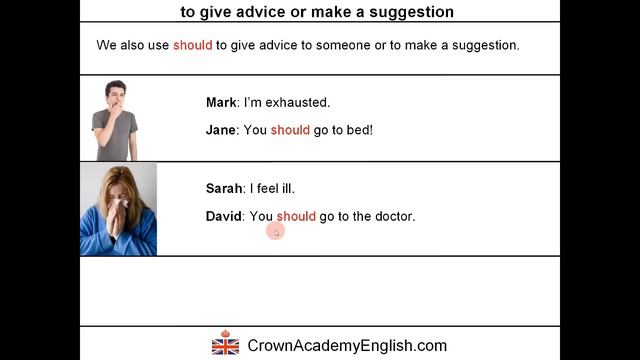 Modal verb SHOULD - form, use and meaning in English смотреть онлайн