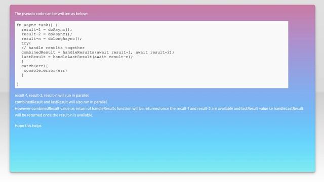How run async / await in parallel in Javascript смотреть онлайн
