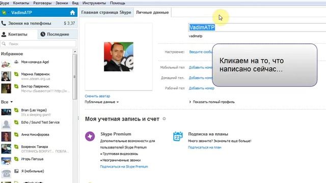 Как изменить имя в чате Skype смотреть онлайн