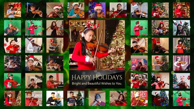 Jingle Bell  Rock Played By My 42 Violin Students ! Happy Holidays! 🎄🎻🎄