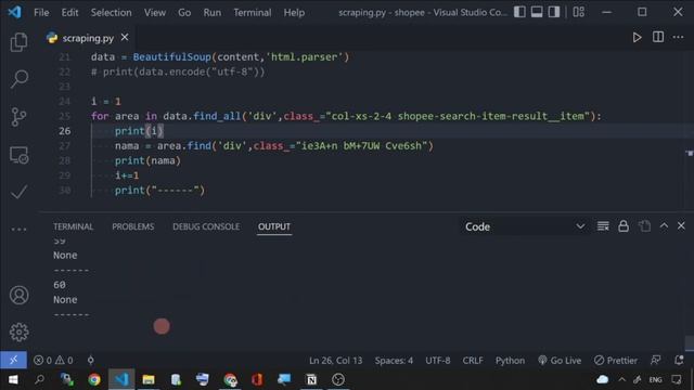 WEB SCRAPING PYTHON : CARA BEDA CARI BARANG DI SHOPEE INDONESIA. DARI AWAL SAMPAI JADI. STEP BY STE смотреть онлайн