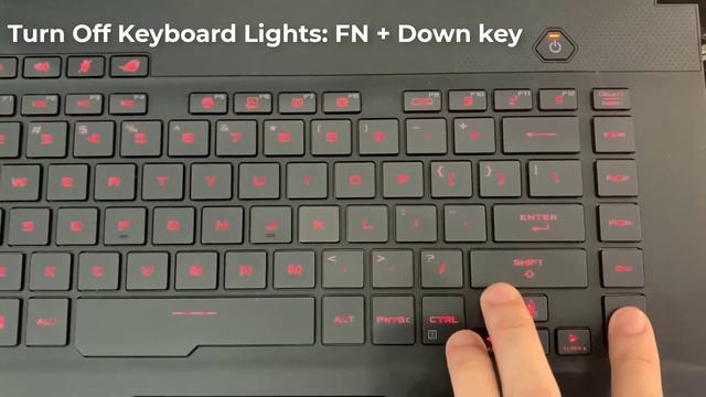 How To Turn On/Off Keyboard Lights On ASUSROG Zephyrus M15 Laptop