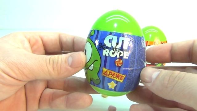 Om Nom Open surprise egg for kids Cut the Rope смотреть онлайн